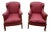 Antique Wingback Chairs in Mahogany, 1900 For Sale