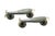Rustic Green Brass Fish Handles, a Pair For Sale - Image 3 of 6