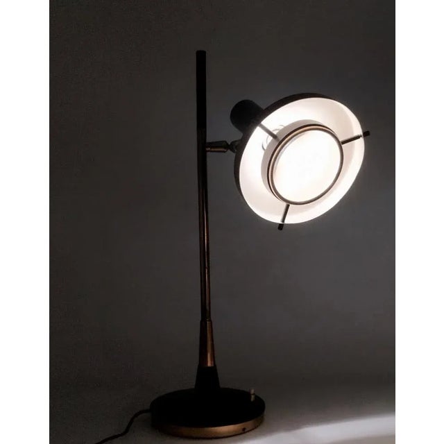 Italian Mod.553 Table Lamp by Oscar Torlasco for Lumi, 1950s For Sale - Image 9 of 11