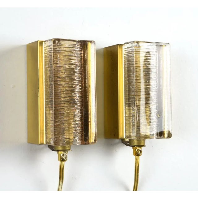 1960s 1960's Danish Vitrika Mini Gold Wall Sconces - A Pair For Sale - Image 5 of 12