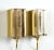 1960s 1960's Danish Vitrika Mini Gold Wall Sconces - A Pair For Sale - Image 5 of 12