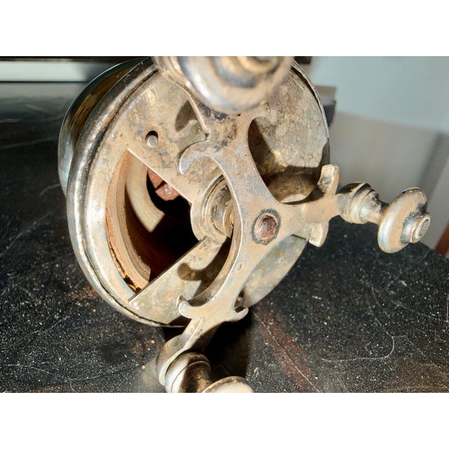 Silver Early Vintage Silver Plate Pepper Mill, Made in France For Sale - Image 8 of 12