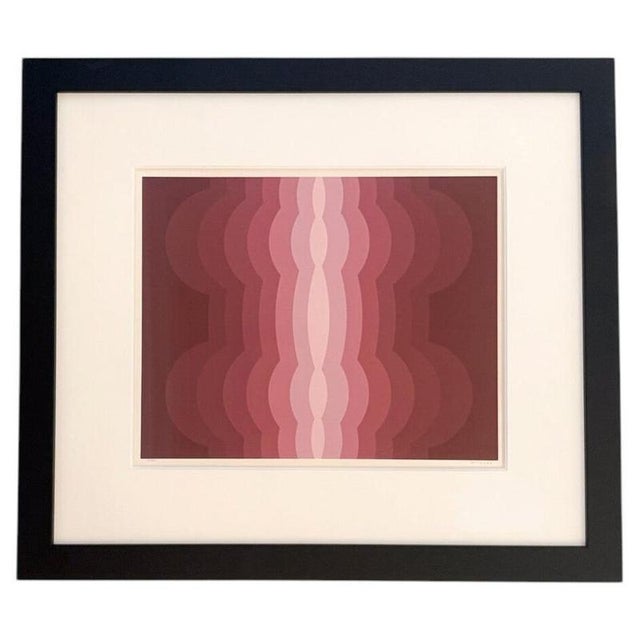 Dordevic Miodrag, Abstract Pink Screen Print 56/75, 1970, Paint For Sale - Image 6 of 6