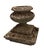 Vintage Weathered Cast Stone Garden Urn Planter on Stepped Square Pedestal Base For Sale - Image 4 of 12