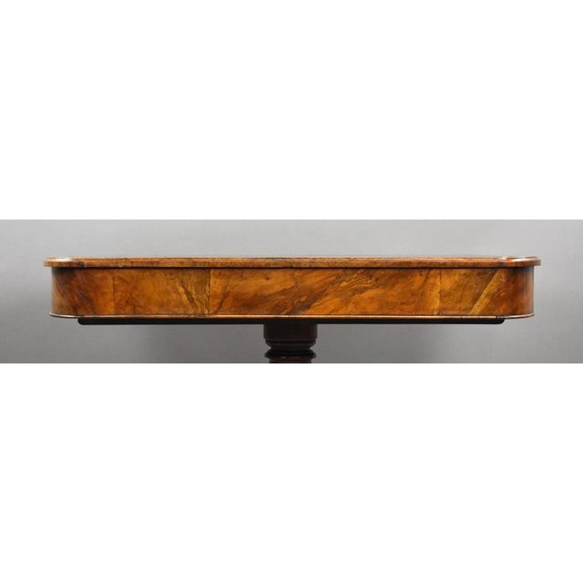 Victorian Burr Walnut Writing Table, 1860 For Sale - Image 10 of 12