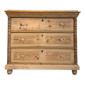 Gründerzeit Chest of Drawers in Softwood For Sale