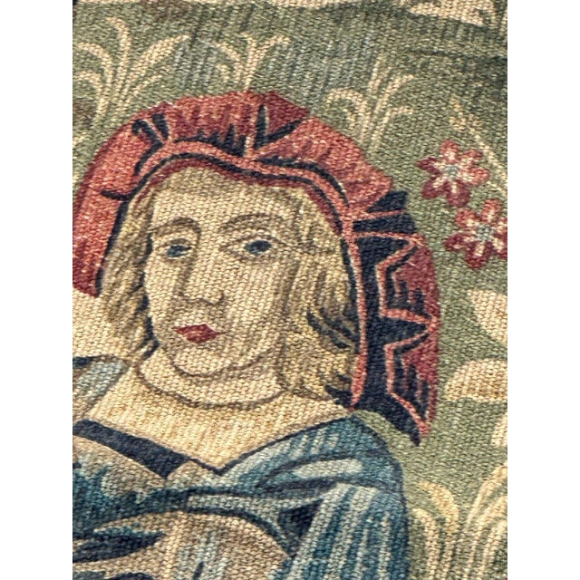 French Aubusson Style Tapestry, 1960s For Sale - Image 16 of 18