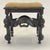 19th Century Italian Baroque Carved Stool or Bench, Linen and Oak, Italy 1800s For Sale In Miami - Image 6 of 12