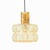 Mid-Century Modern Amber Diamond Glass and Brass Pendant Light by Helena Tynell for Limburg, Germany, 1960s For Sale - Image 11 of 11