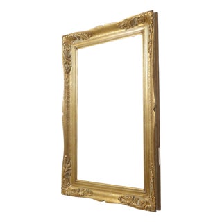Large Vintage Baroque Gilded Frame For Sale