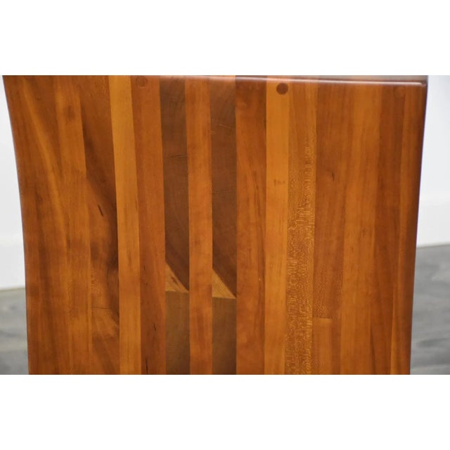 1970s Solid Cherry & Oak Bookshelf For Sale - Image 5 of 8