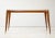 Mid-Century Modern 1950's Ico Parisi Attributed Sculptural Cherrywood And Brass Dining Table For Sale - Image 3 of 12
