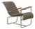 Lounge Chair in Chrome-Plated Tubular Steel, 1936 For Sale