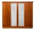 Large Wood Wardrobe, 1960s For Sale