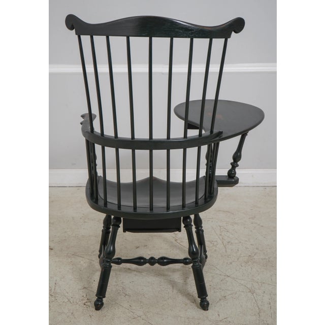 Dr Dimes Windsor Style Desk Writing Arm High Back Chair For Sale - Image 4 of 12