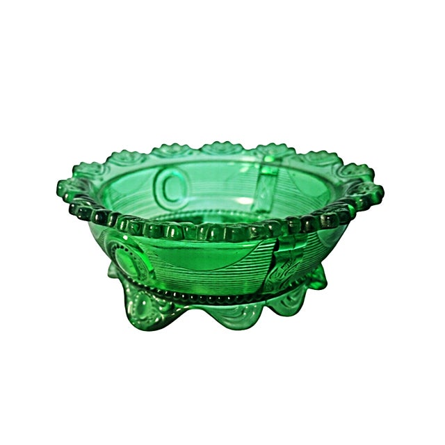 Late 19th Century Early American Pressed Glass Berry Set in the "Dewey" Pattern - Set of 5 For Sale - Image 4 of 4