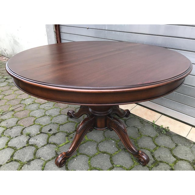 Round Oval Extendable Table with Chairs, 1970s, Set of 4 For Sale - Image 6 of 18