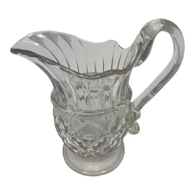 Pressed Glass Antique Pitcher For Sale