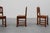 Early Art Deco Oak & Wicker Dining Chairs, Belgium, 1915, Set of 4 For Sale - Image 3 of 18
