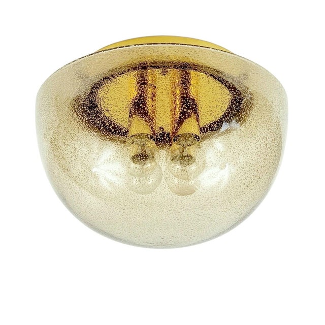 Large Space Age Mushroom-Shaped Ceiling Light from Limburg, Germany, 1970s For Sale - Image 10 of 10