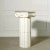 Mediterranean 1960's Italian Ionic Column Ceramic Pedestal with Lotus Urn For Sale - Image 3 of 11