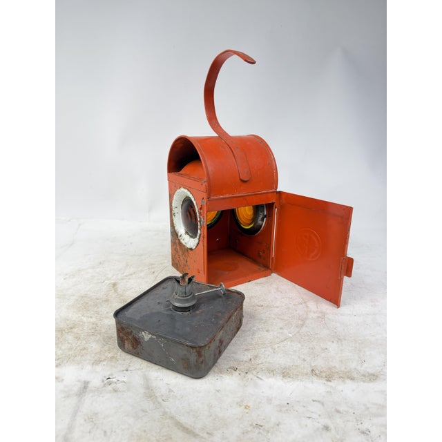 Vintage Oil Signal Lantern, 1960s For Sale - Image 6 of 10