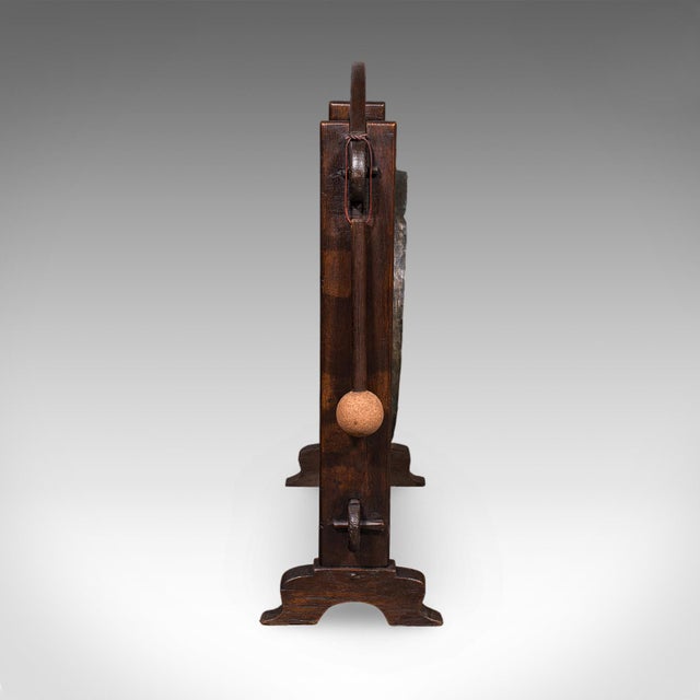 Traditional Antique Dinner Hall Gong, Oriental, Bronze Chime, Country House, Edwardian, 1910 For Sale - Image 3 of 10