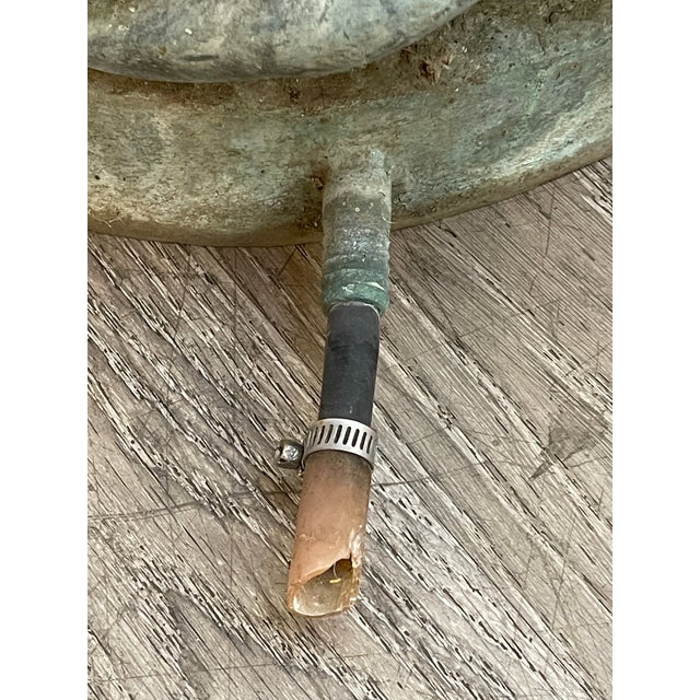 Pistachio Bronze Lady Statue Fountain For Sale - Image 8 of 10