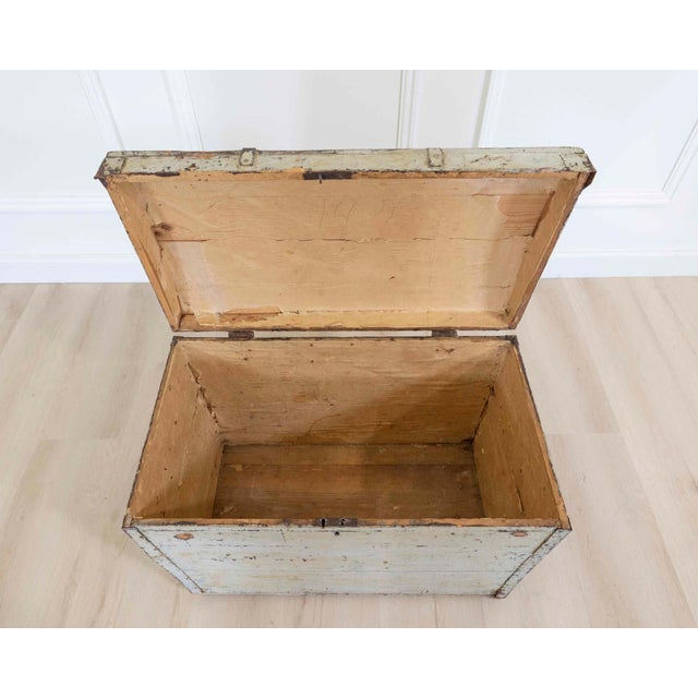 Scandinavian 19th Century Dome-Top Trunk For Sale - Image 4 of 9