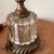 Vintage Hollywood Regency Style Lamp Crystal Tiered Ribbed Glass With Bronze Fittings Circa 1940 For Sale - Image 10 of 12