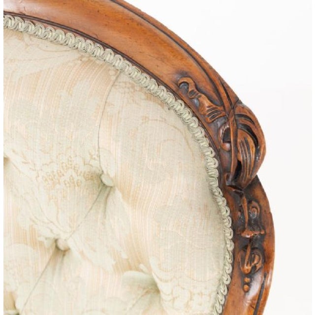 Antique Victorian Mahogany Parlour Chair, 1860 For Sale - Image 5 of 6