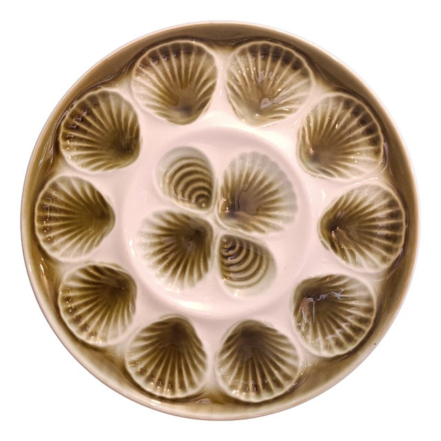 Vintage French Oyster Tray from Moulin des Loups, 1970s For Sale