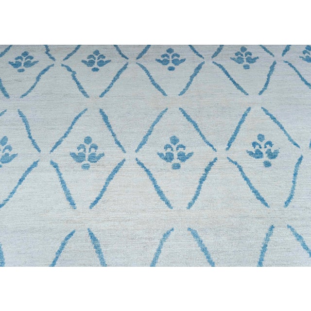 Turkish Oushak Rug 12'6" x 16'3" #20395 For Sale - Image 4 of 8