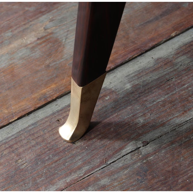 Wood Mid-Century Italian Desk in Macassar Ebony by Dassi, 1950 For Sale - Image 7 of 17