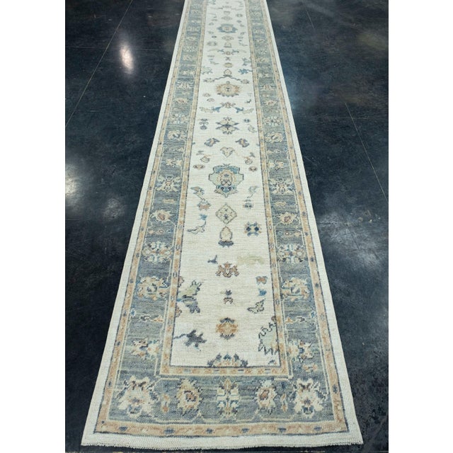 Turkish Oushak Runner Rug 2'10" x 16'3" #17907 Explore a curated collection of hallway runners, wool rugs, and handmade...