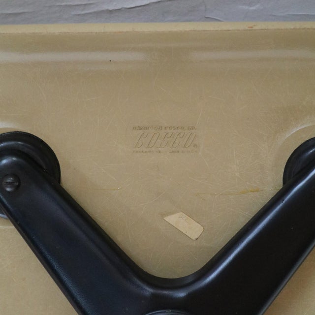 Camel 1970s Swivel Plastic Desk Chair by Cosco - Modernist Space Age For Sale - Image 8 of 8