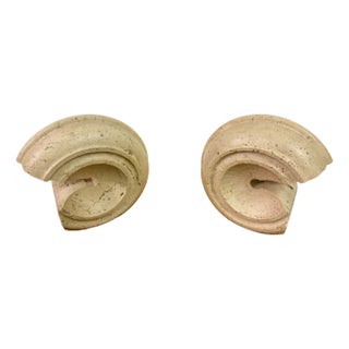 Sculptural Travertine Table Lamps by Giuliano Cesari, 1970s, Set of 2 For Sale