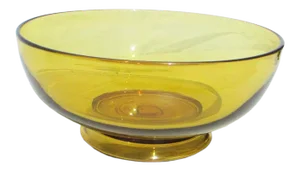 Vintage Hand-Blown Venetian Salad Bowl