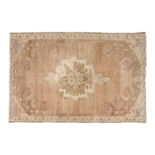 Oversize Vintage Oushak Wool Carpet For Sale