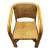 Mid-Century Modern Restored Modern 2-Strand Rattan Armchair Dining Chair W/ Wicker Seat, Set of 4 For Sale - Image 3 of 8