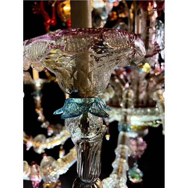 Venetian Rezzonico Chandelier in Murano, 1950s For Sale - Image 18 of 18