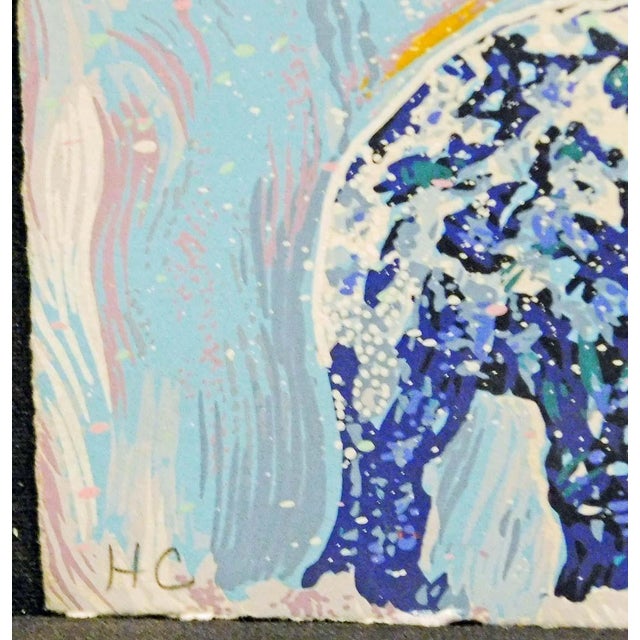 Impressionist Earl Biss "Late Winter Pass" Serigraph on Paper Hand Signed Make an Offer For Sale - Image 3 of 4