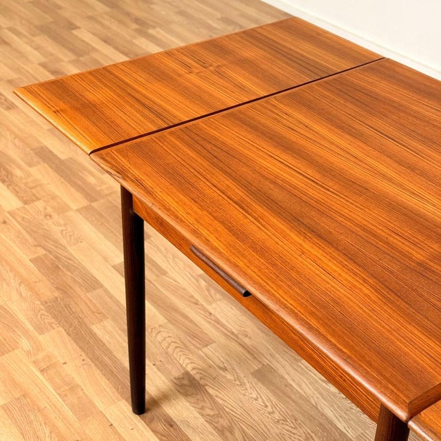 Small Square Dining Table in Teak, Denmark, 1950s-1960s For Sale - Image 3 of 13