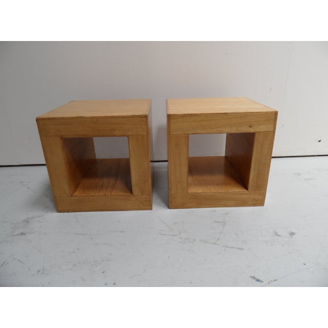Vintage Cube Side Tables, 1960s, Set of 2 For Sale - Image 13 of 13