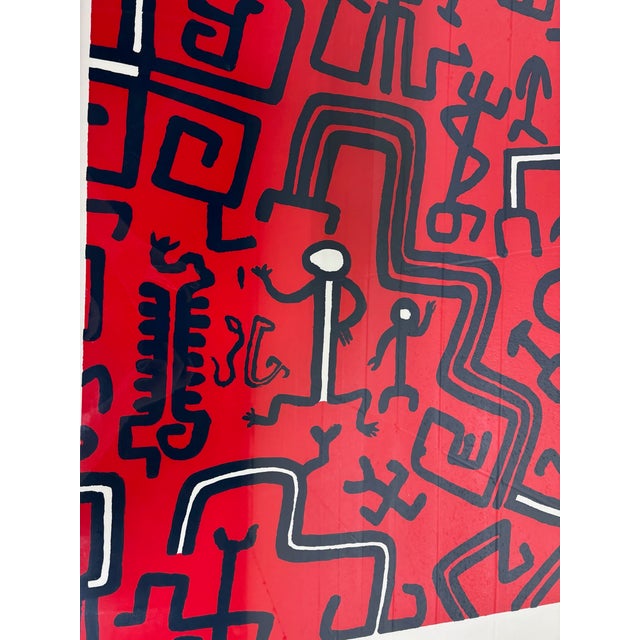 Paper Vintage 1988 Keith Haring “Africa” 40 Inch Poster South Africa Apartheid Protest For Sale - Image 7 of 12