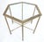 Mastercraft Mid Century Modern Hexagon Top Faux Bamboo Legs Coffee Side Table For Sale - Image 10 of 12