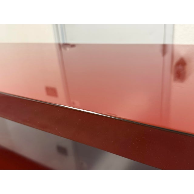 Oxblood Red Troscan Sam Console Table For Sale - Image 8 of 12