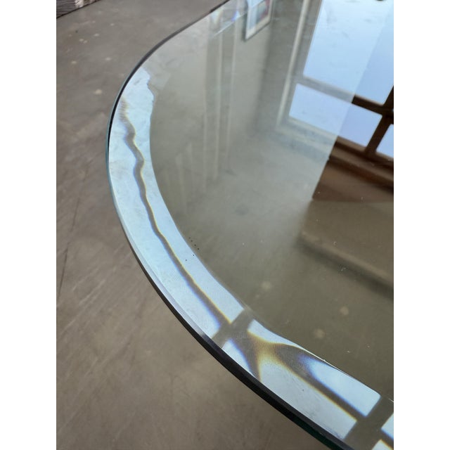 Metal Mid-Century Modern Walnut and Glass Coffee Table by Hainke, 1970s For Sale - Image 7 of 16