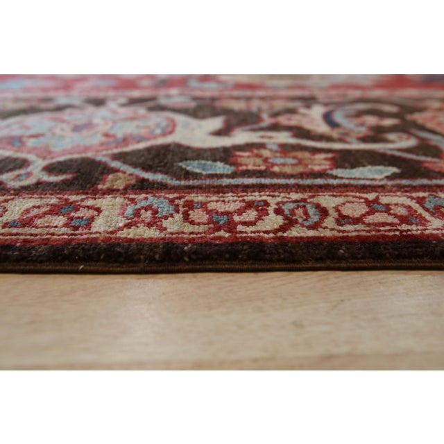 Contemporary 9x12 Lila Chic Coral Floral Modern Hand Knotted Wool Carpet Rug For Sale - Image 3 of 6