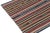 Rug & Kilim 1950s Vintage Chaput Kilim Rug in Polychromatic Stripe Patterns, Multicolor-5'3''x4'10'' For Sale - Image 4 of 6